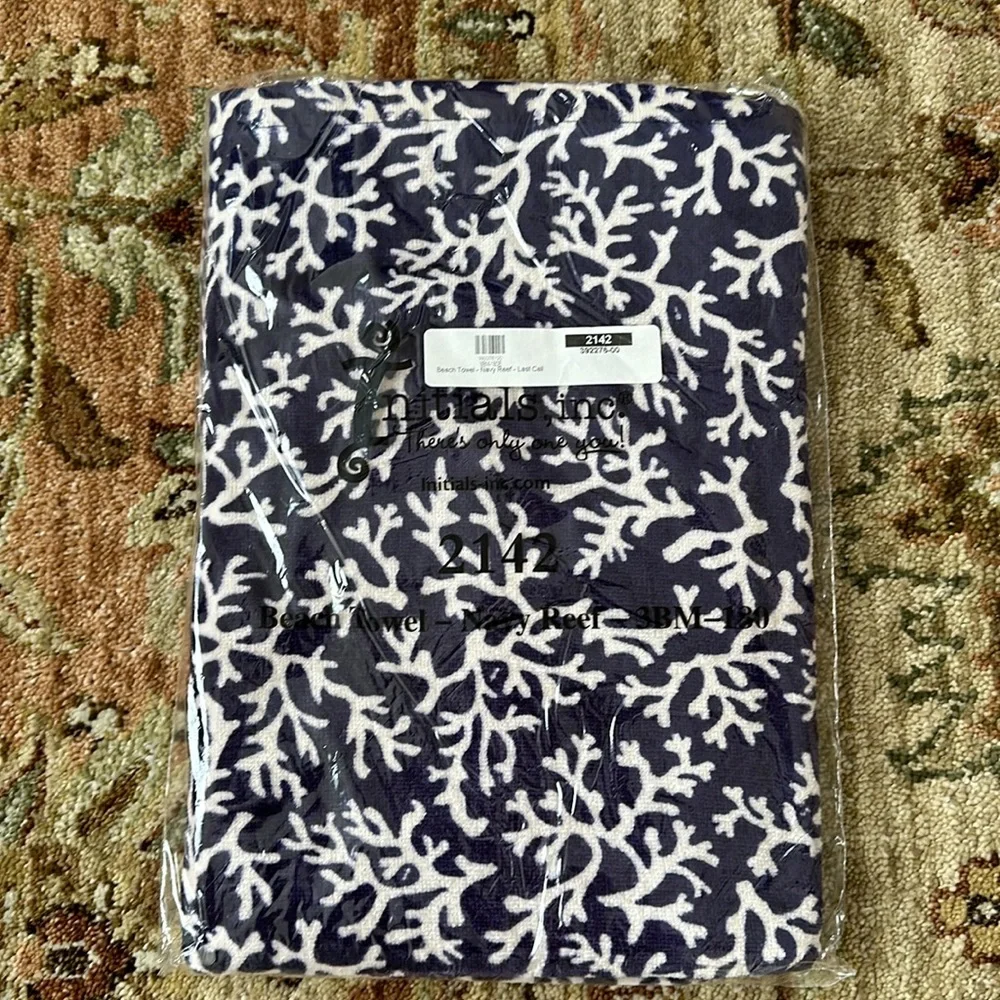 Beach Towel Initials Inc. NWT